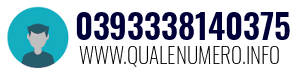 Numero di telefono 0393338140375 0393338140375