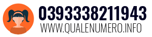 Numero di telefono 0393338211943 0393338211943