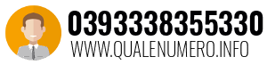 Numero di telefono 0393338355330 0393338355330