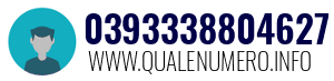 Numero di telefono 0393338804627 0393338804627