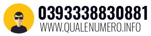 Numero di telefono 0393338830881 0393338830881