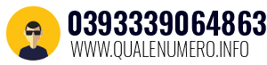 Numero di telefono 0393339064863 0393339064863
