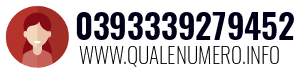 Numero di telefono 0393339279452 0393339279452