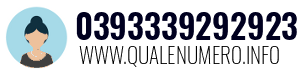 Numero di telefono 0393339292923 0393339292923
