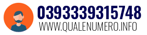 Numero di telefono 0393339315748 0393339315748
