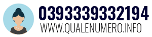 Numero di telefono 0393339332194 0393339332194