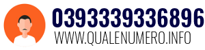 Numero di telefono 0393339336896 0393339336896