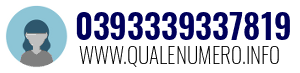 Numero di telefono 0393339337819 0393339337819