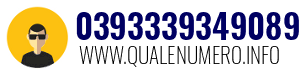 Numero di telefono 0393339349089 0393339349089