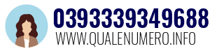 Numero di telefono 0393339349688 0393339349688