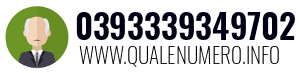 Numero di telefono 0393339349702 0393339349702