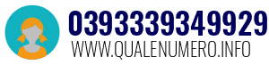 Numero di telefono 0393339349929 0393339349929