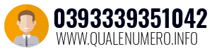 Numero di telefono 0393339351042 0393339351042