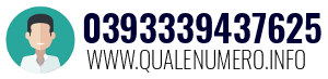 Numero di telefono 0393339437625 0393339437625