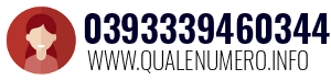 Numero di telefono 0393339460344 0393339460344