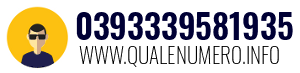 Numero di telefono 0393339581935 0393339581935