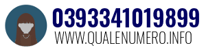 Numero di telefono 0393341019899 0393341019899