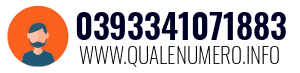 Numero di telefono 0393341071883 0393341071883