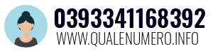 Numero di telefono 0393341168392 0393341168392