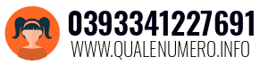 Numero di telefono 0393341227691 0393341227691