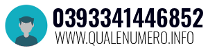 Numero di telefono 0393341446852 0393341446852