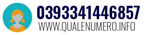 Numero di telefono 0393341446857 0393341446857