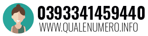 Numero di telefono 0393341459440 0393341459440