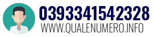 Numero di telefono 0393341542328 0393341542328