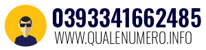 Numero di telefono 0393341662485 0393341662485