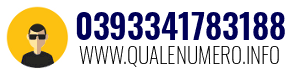 Numero di telefono 0393341783188 0393341783188