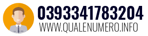 Numero di telefono 0393341783204 0393341783204