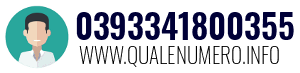 Numero di telefono 0393341800355 0393341800355