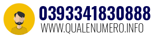 Numero di telefono 0393341830888 0393341830888