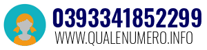 Numero di telefono 0393341852299 0393341852299