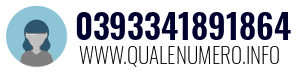 Numero di telefono 0393341891864 0393341891864