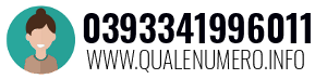 Numero di telefono 0393341996011 0393341996011
