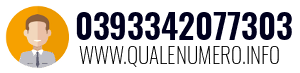 Numero di telefono 0393342077303 0393342077303