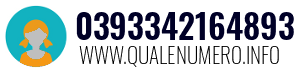 Numero di telefono 0393342164893 0393342164893