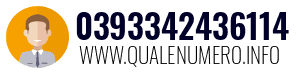 Numero di telefono 0393342436114 0393342436114