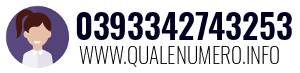 Numero di telefono 0393342743253 0393342743253