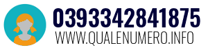 Numero di telefono 0393342841875 0393342841875
