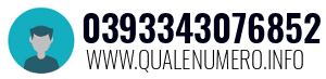 Numero di telefono 0393343076852 0393343076852