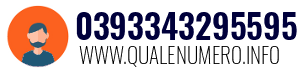 Numero di telefono 0393343295595 0393343295595