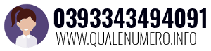 Numero di telefono 0393343494091 0393343494091