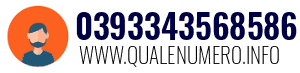 Numero di telefono 0393343568586 0393343568586
