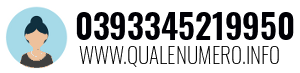 Numero di telefono 0393345219950 0393345219950