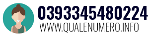 Numero di telefono 0393345480224 0393345480224