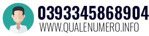 Numero di telefono 0393345868904 0393345868904