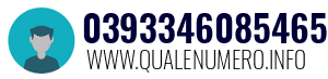 Numero di telefono 0393346085465 0393346085465