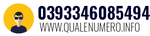 Numero di telefono 0393346085494 0393346085494